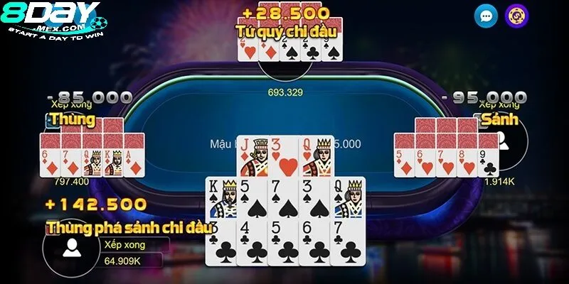 Mậu Binh 8Day – Trải nghiệm cá cược bài đỉnh cao 3 Mậu Binh 8day cung cấp trải nghiệm mượt mà và an toàn.